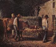 Jean Francois Millet Cow painting